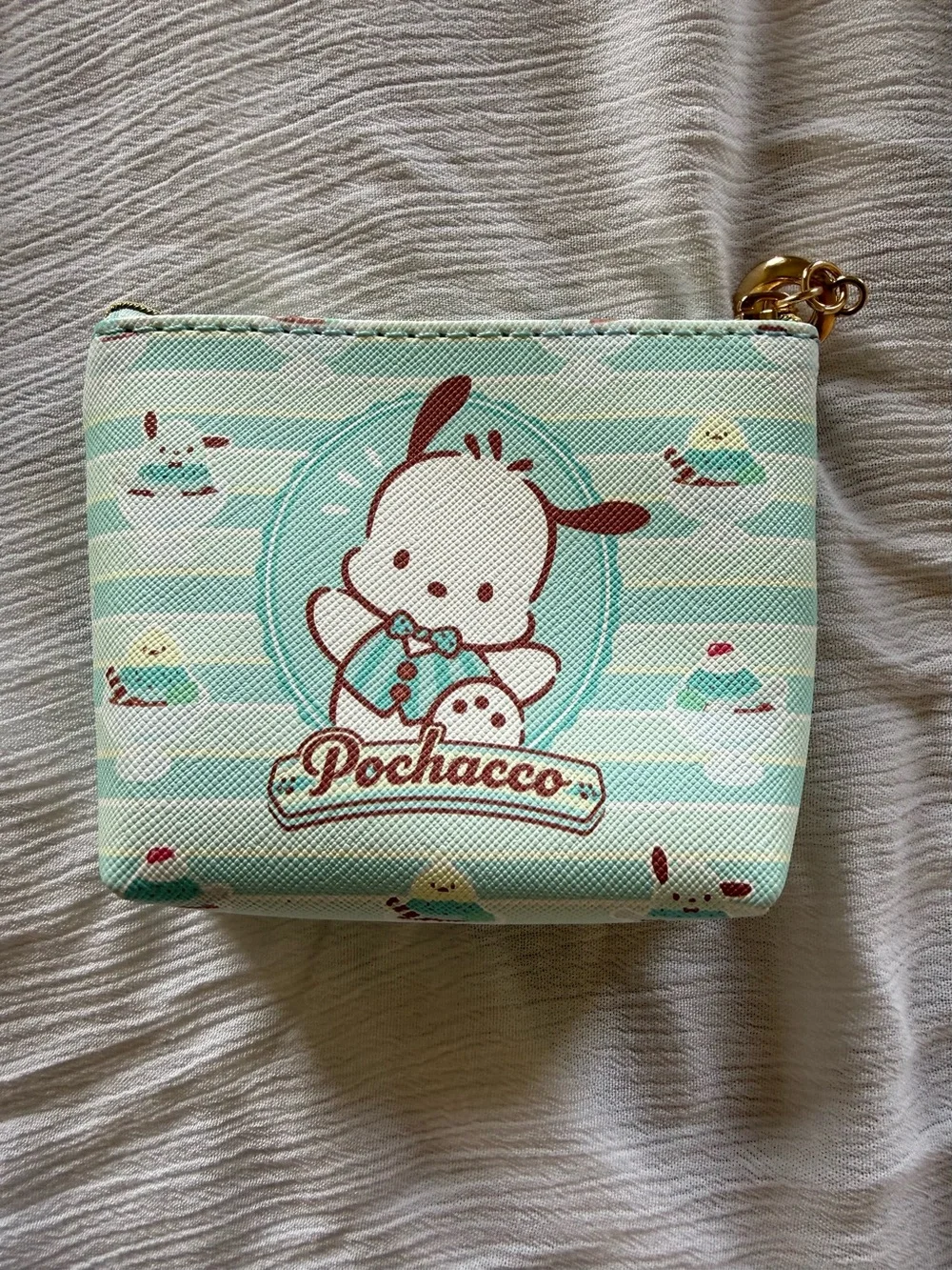 Sanrio Pochacco Mint Green and White Coin Purse - Picture 2 of 5